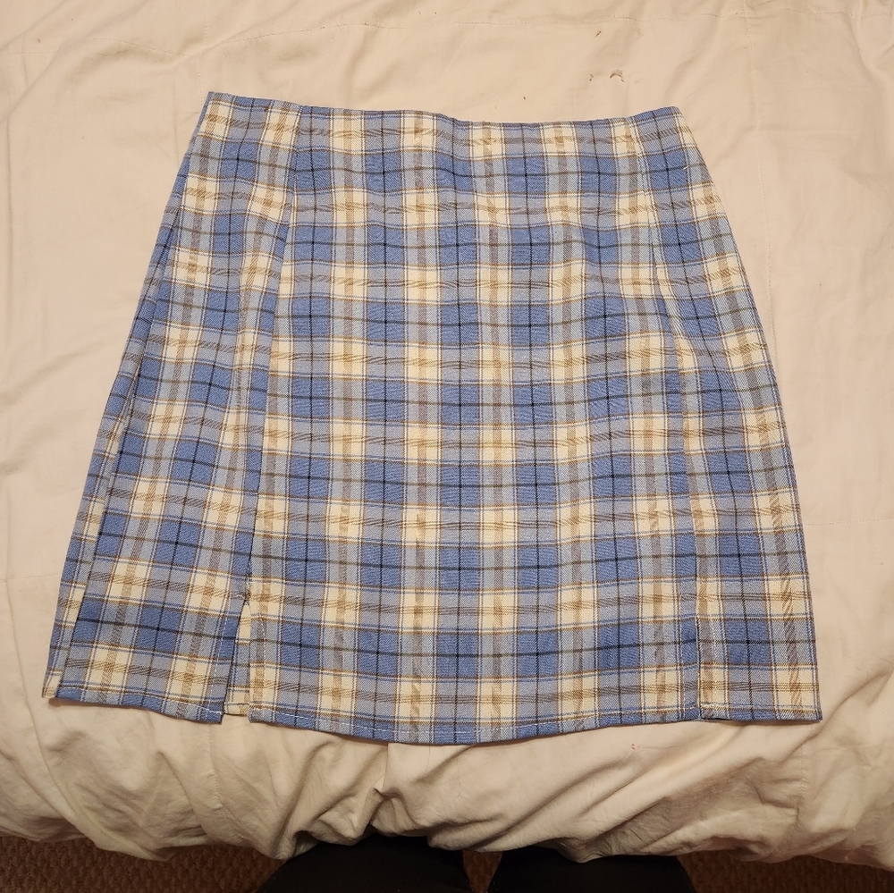 Blue Plaid Women's Skirt